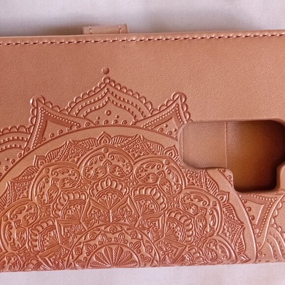 New Faux Leather Case Rose Gold for Samsung Galaxy S9 & S9+ W/Crossbody Lanyard - Picture 3 of 8